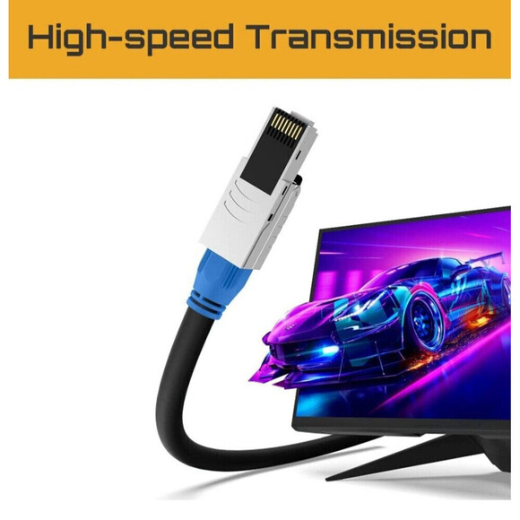 Cat8 Ethernet Cable Connector [GHMT & DSX8000 Certified] RJ45 Metal Tool Free... - Picture 2 of 7